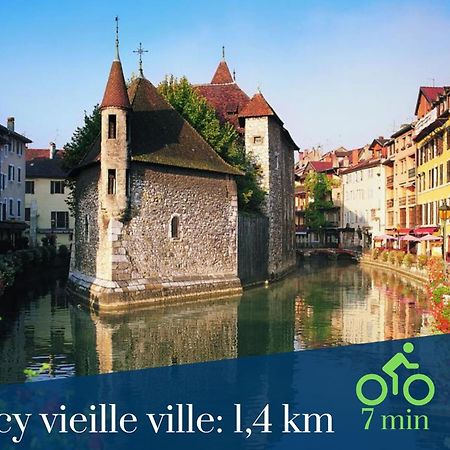 Homey Tidy - New / Proche Centre Annecy / Parking Gratuit / Logement Entierement Equipe Luaran gambar
